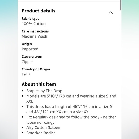 The Drop Women's Daksha Cotton Smocked Zipper Detail
Dress, Black new - Picture 5 of 6